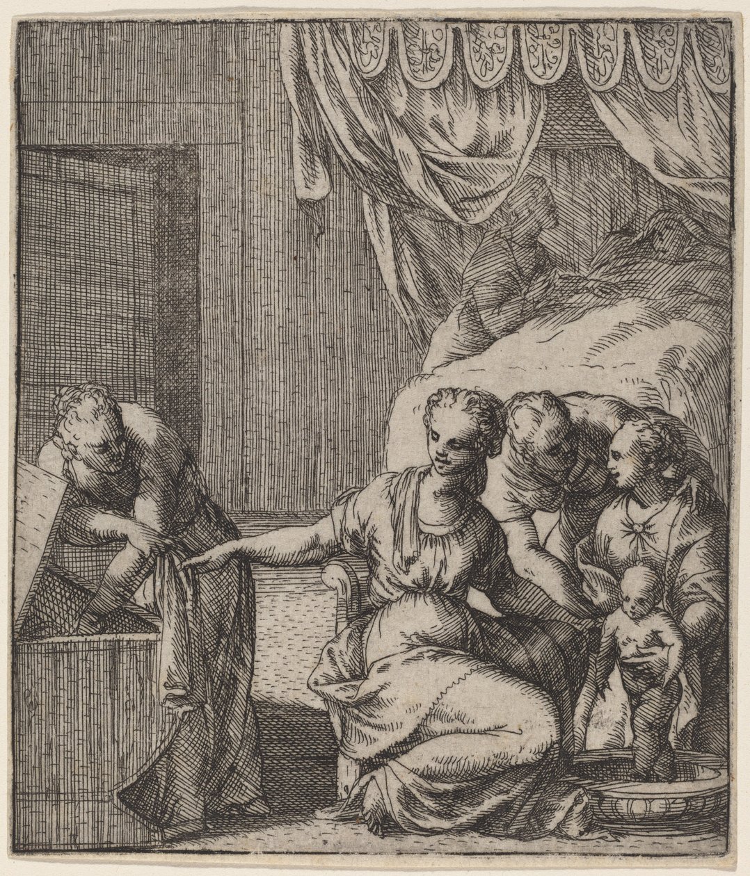 De Geboorte van de Maagd door Giovanni Battista Fontana