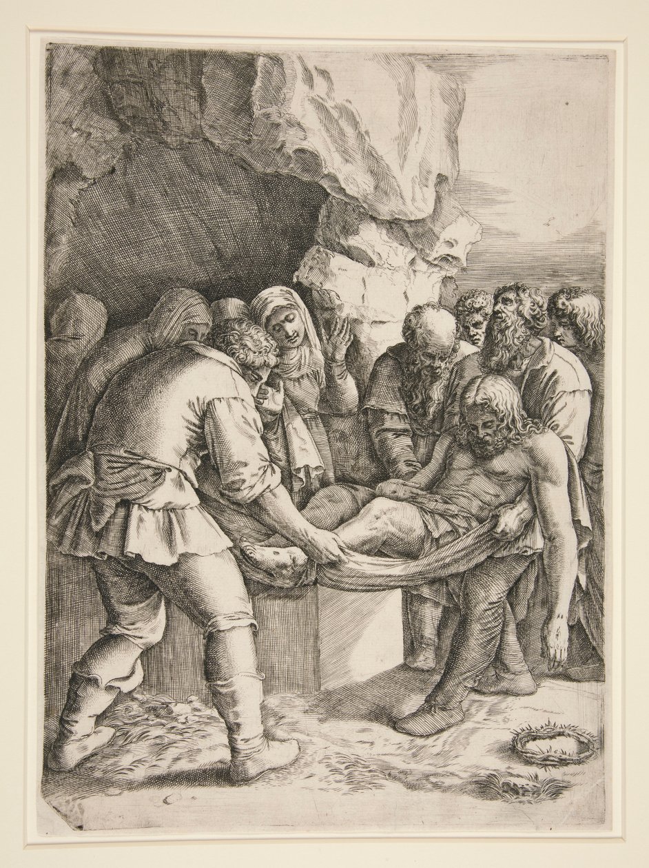 De graflegging door Giovanni Battista Franco (called Il Semolei)