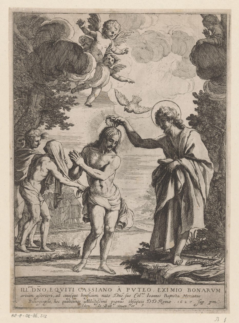 Doop van Christus door Giovanni Battista Mercati