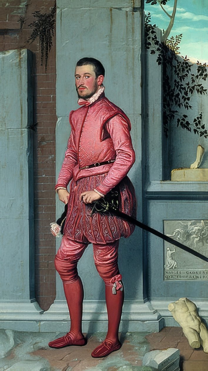 Gian Gerolamo Grumelli. Circa 1560 door Giovanni Battista Moroni