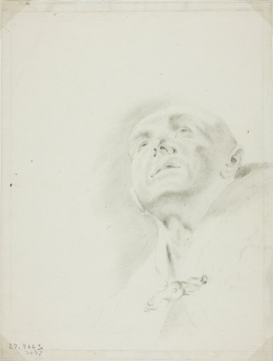 Hoofd van een priester door Giovanni Battista Piazzetta