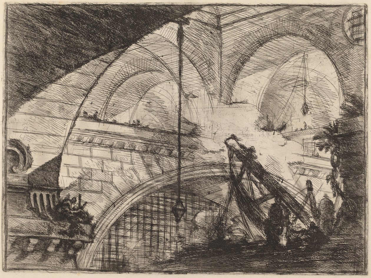 De Boog met een Schelpmotief door Giovanni Battista Piranesi
