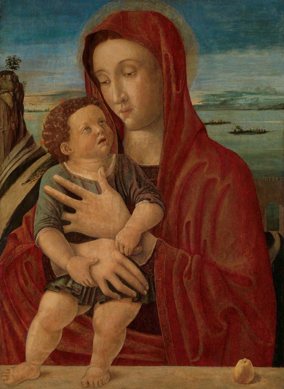 Madonna en kind door Giovanni Bellini (circle of)