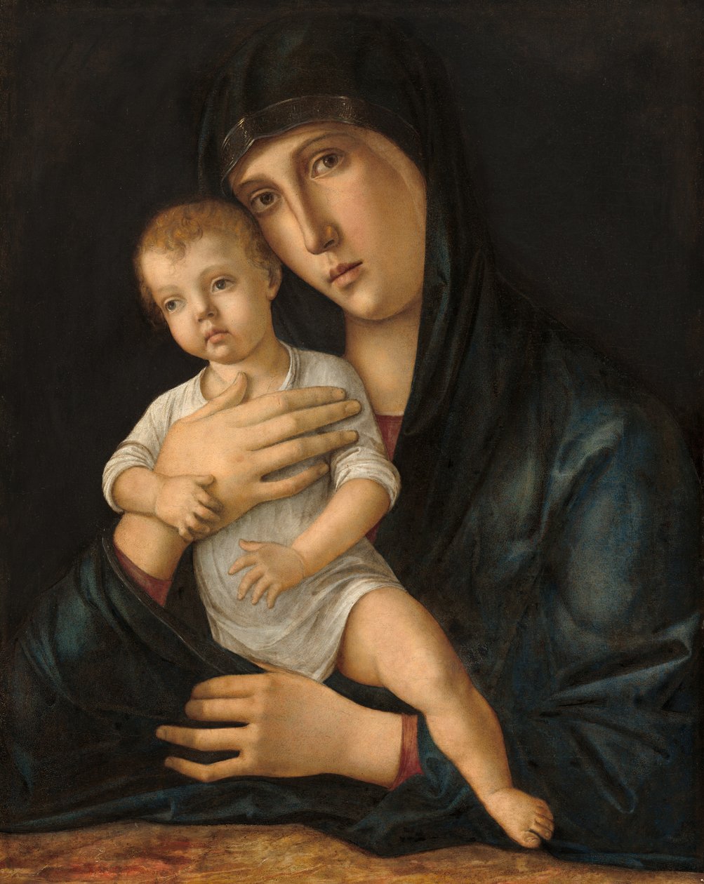 Madonna en kind door Giovanni Bellini