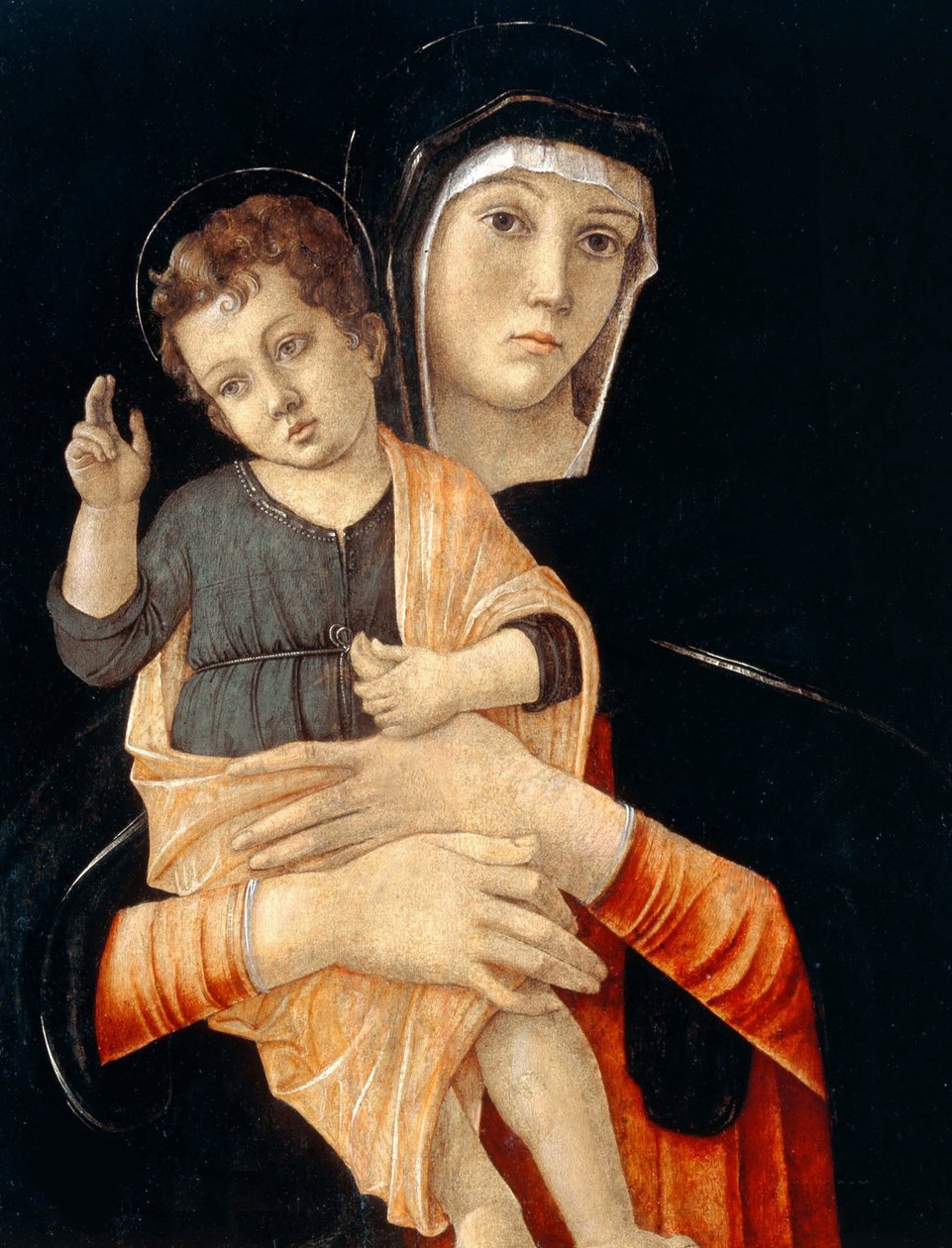 Madonna en kind, 1475-1480 door Giovanni Bellini