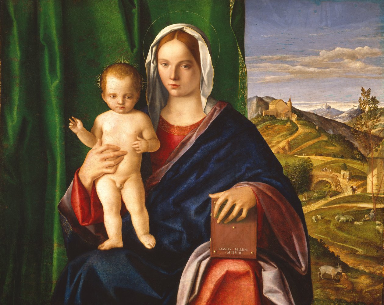 Madonna en Kind, 1509 door Giovanni Bellini