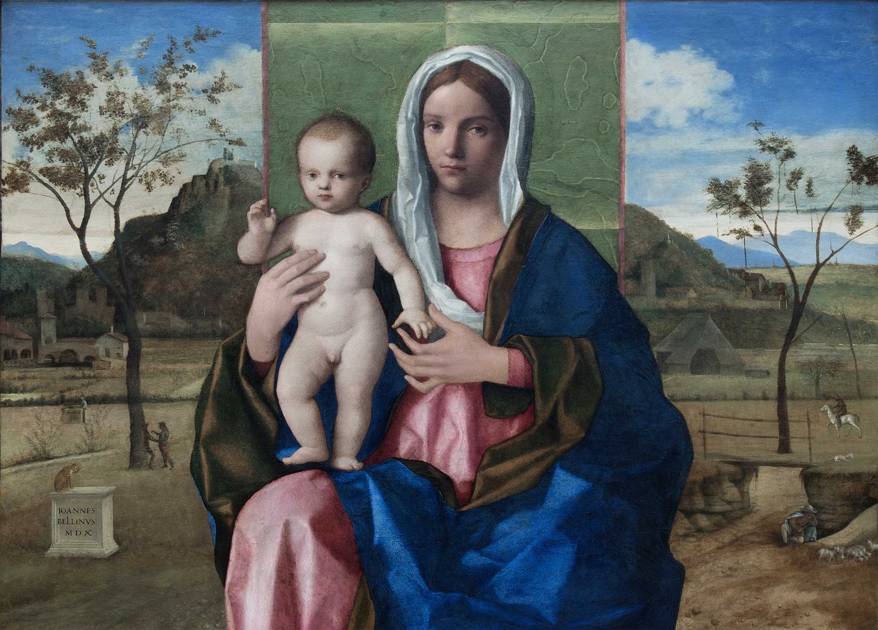 Madonna en kind zegenen door Giovanni Bellini