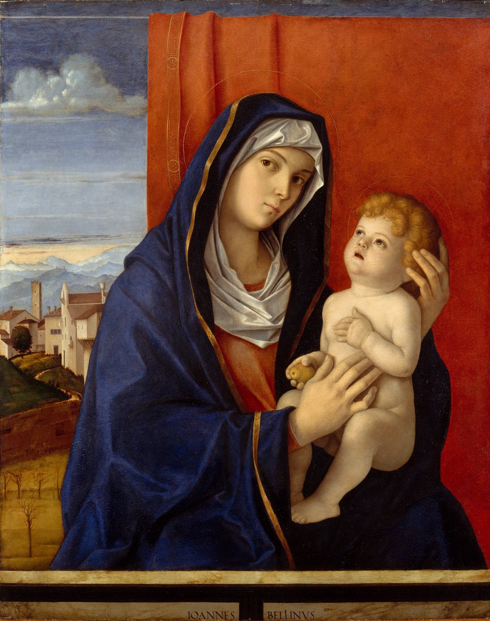 Madonna en kind, c.1485 door Giovanni Bellini
