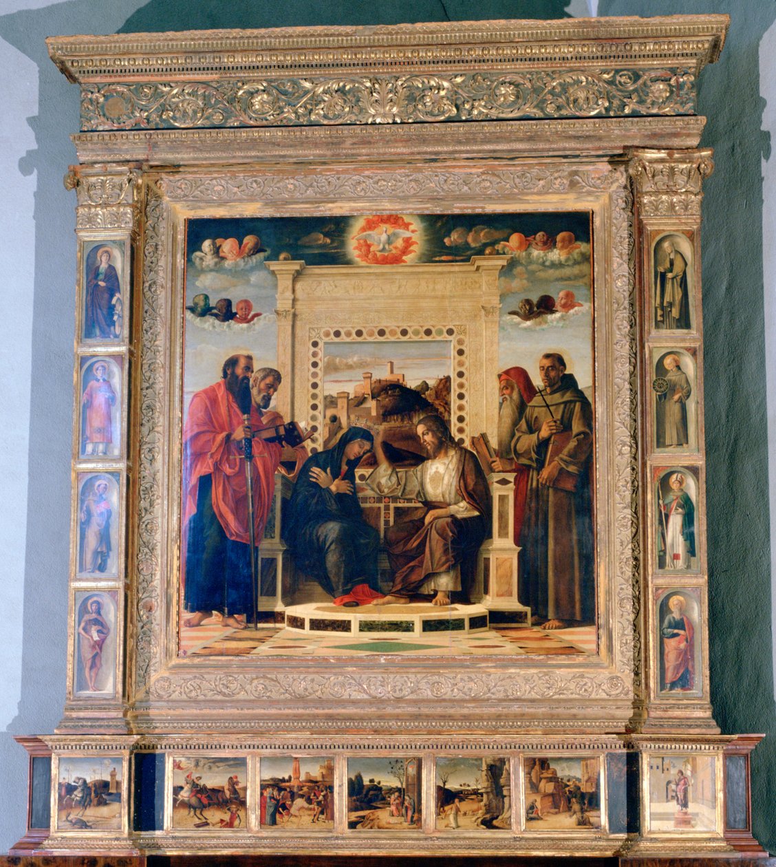 Pala di Pesaro altaarstuk, c1474 door Giovanni Bellini