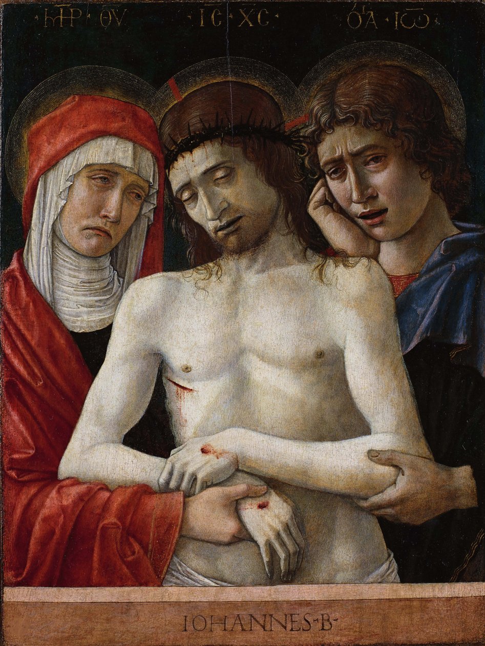 Pietà, ca. 1455 door Giovanni Bellini