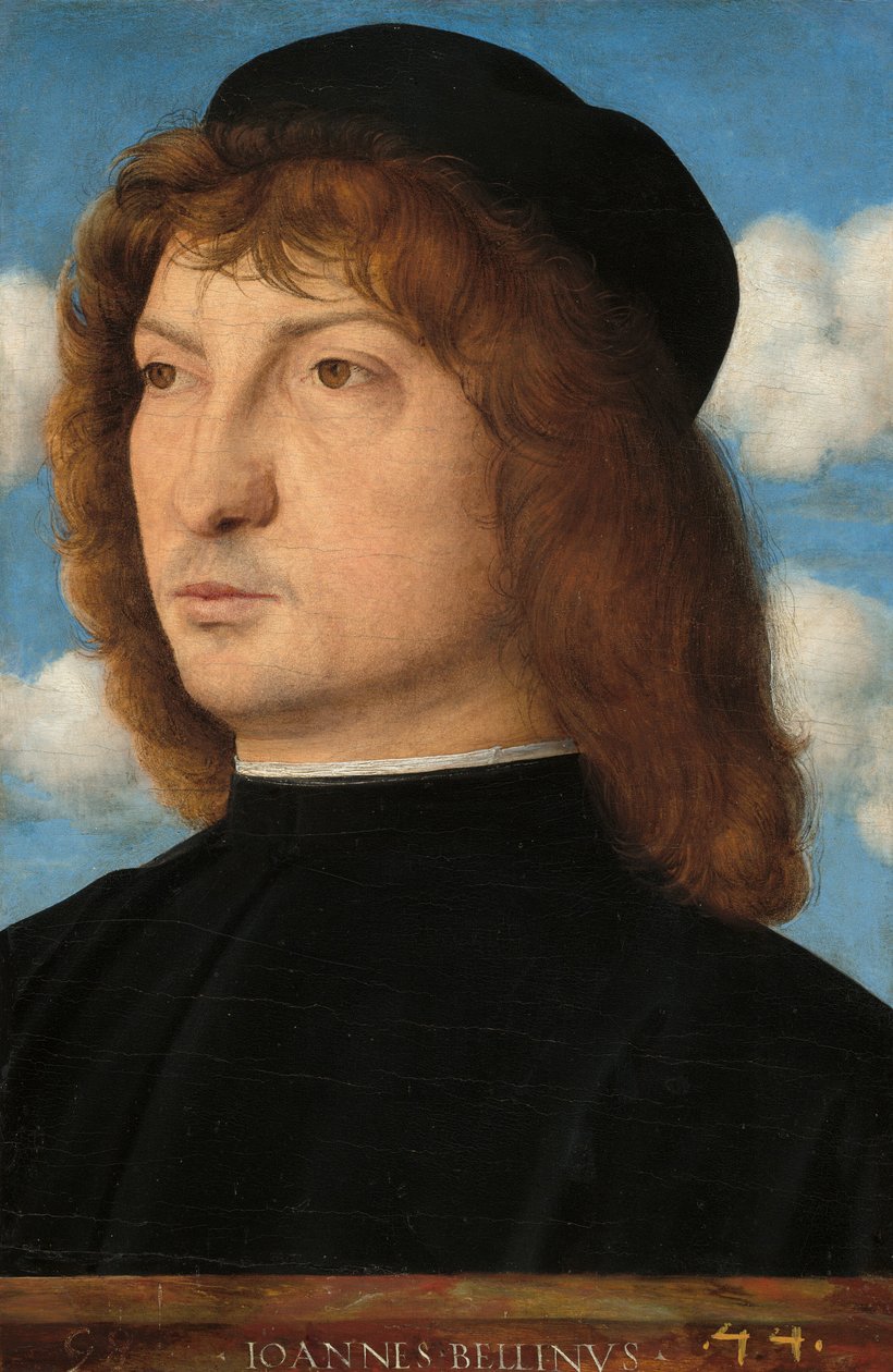 Portret van een Venetiaanse heer door Giovanni Bellini