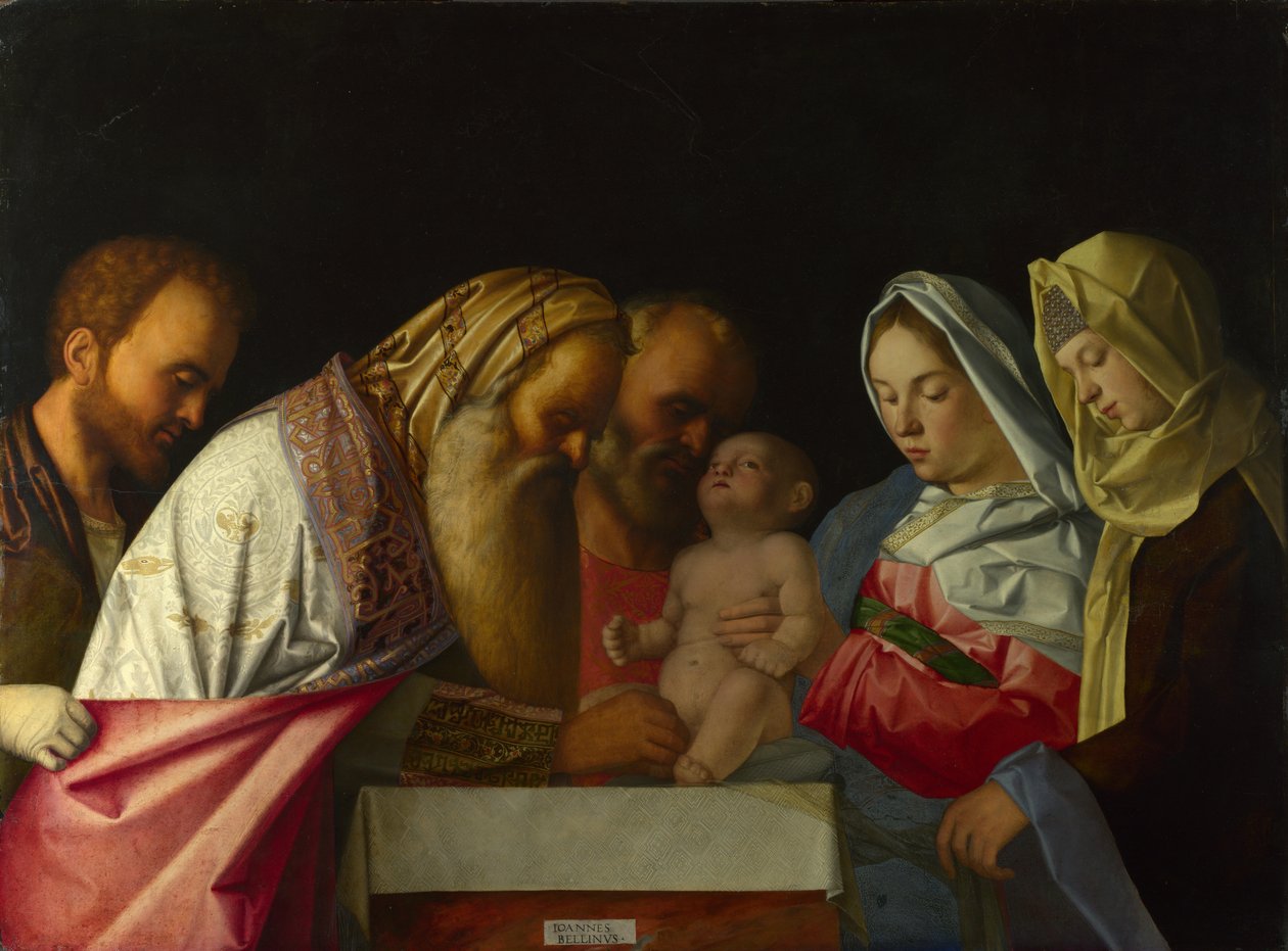 De Besnijdenis, ca. 1500 door Giovanni Bellini