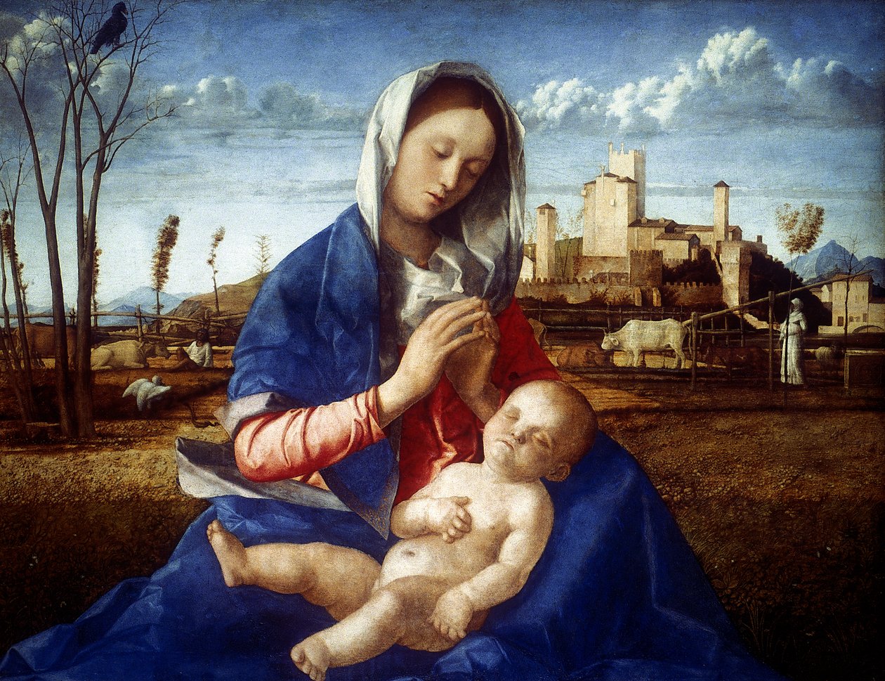 De Madonna van de Weide, c1500 door Giovanni Bellini