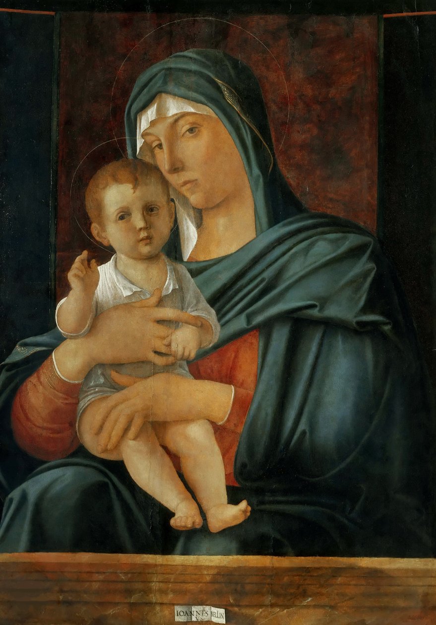 De Maagd en het Kind, ca. 1470-1475 door Giovanni Bellini