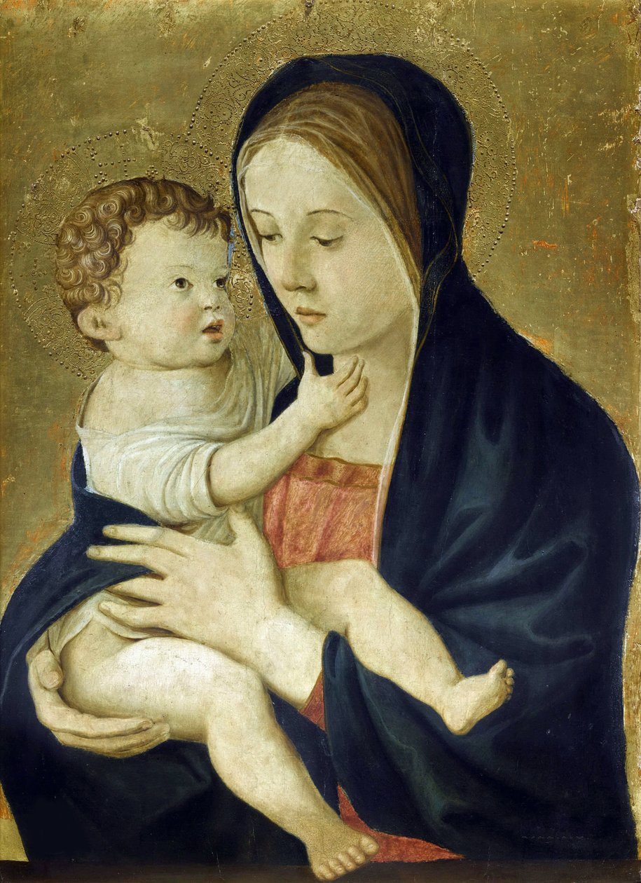 De Maagd en het Kind, ca 1470-1475 door Giovanni Bellini