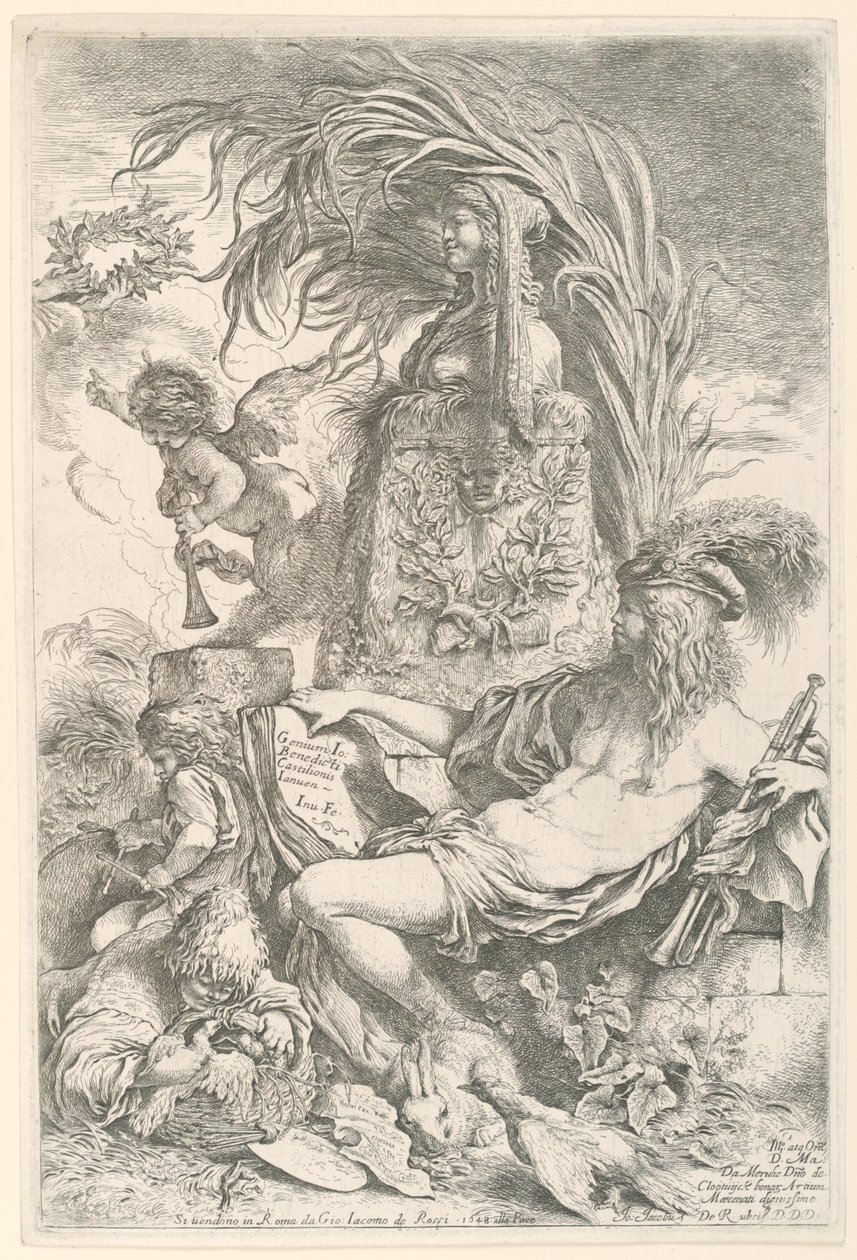 Het Genie van de Schilder door Giovanni Benedetto Castiglione