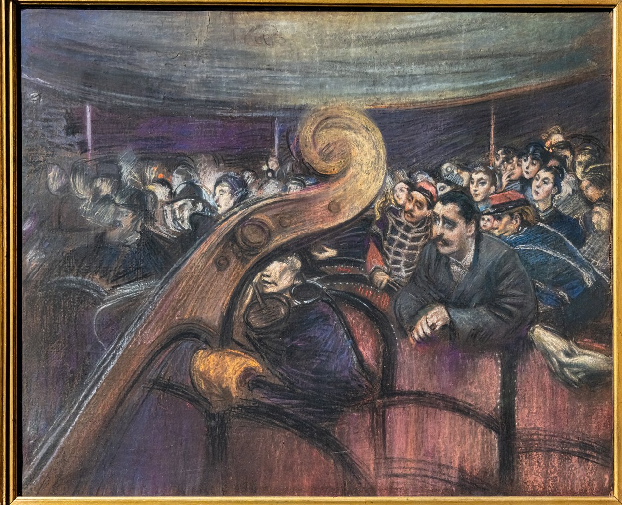 In het theater door Giovanni Boldini