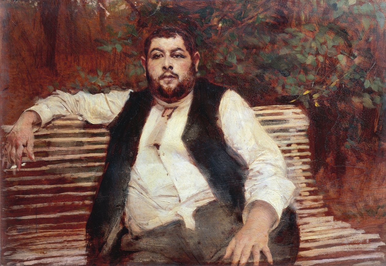 Italië, Ferrara, De Tuinman van de Veil-Picard door Giovanni Boldini