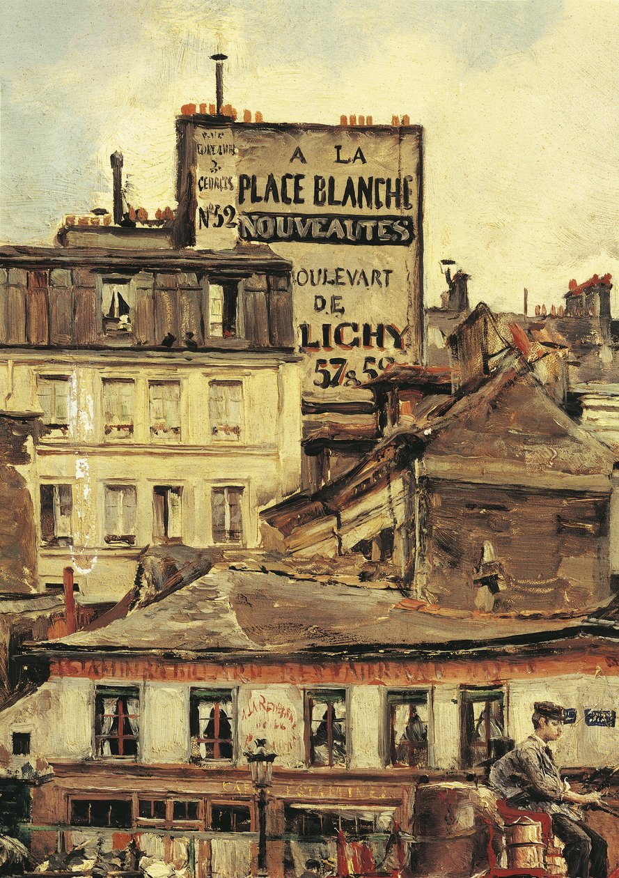 Uitzicht op Place Clichy in Parijs door Giovanni Boldini
