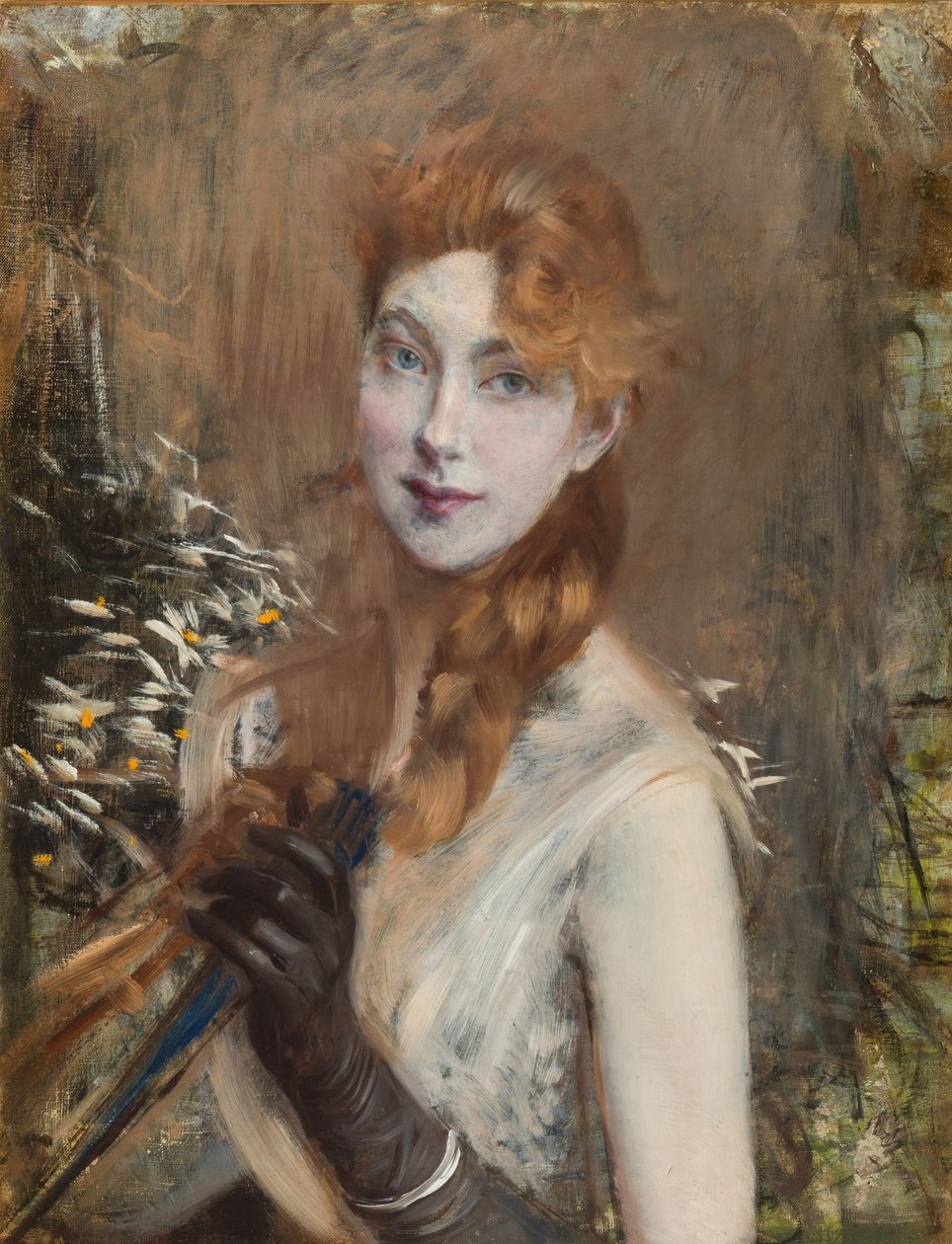 La treccia bionda, ca. 1891 door Giovanni Boldini