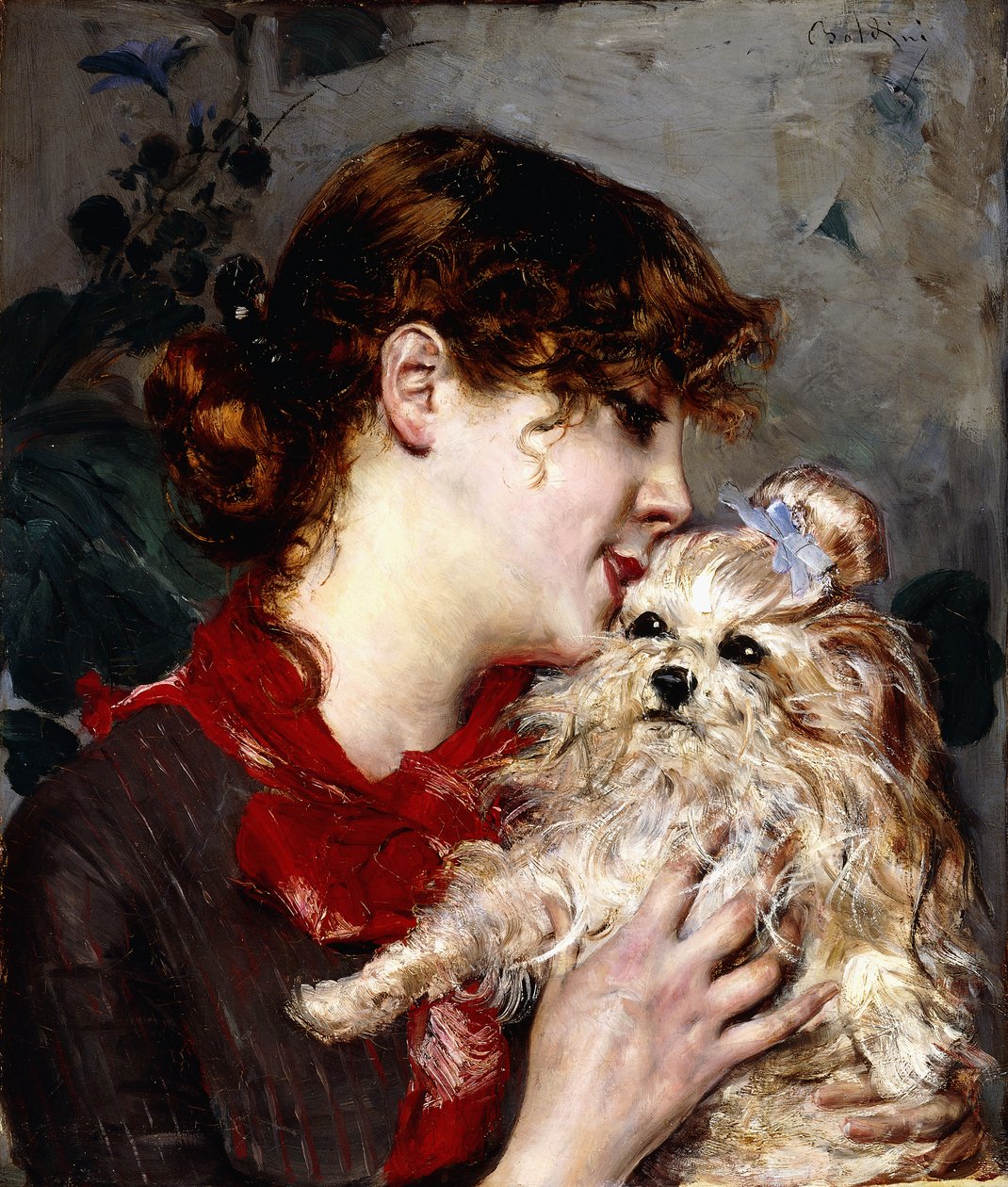 Madame Rejane, ca. 1885 door Giovanni Boldini