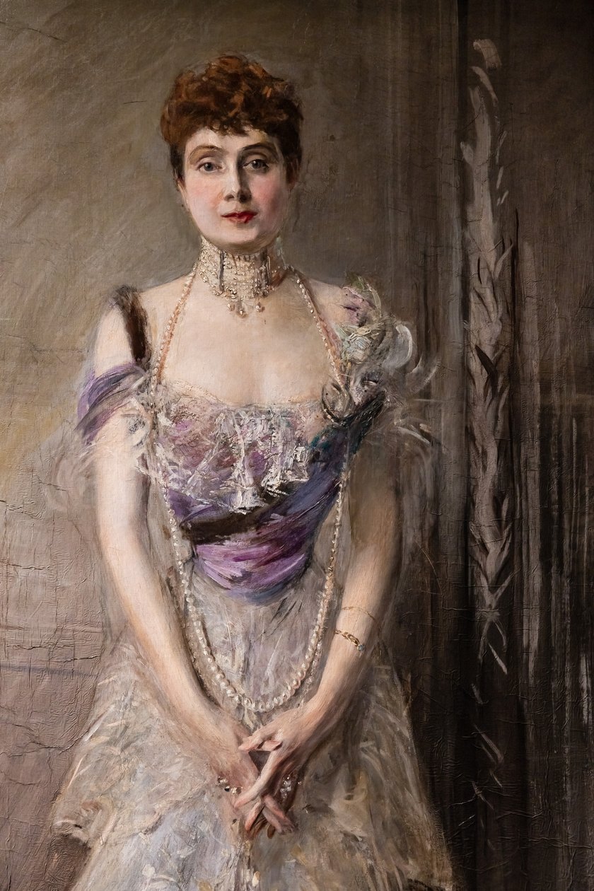 Prinses Eulalia van Spanje (detail) door Giovanni Boldini