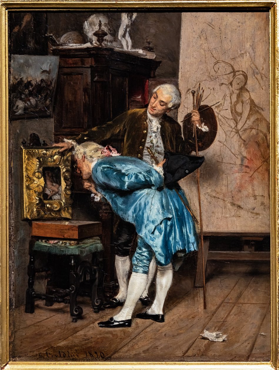 De Kunstliefhebber door Giovanni Boldini