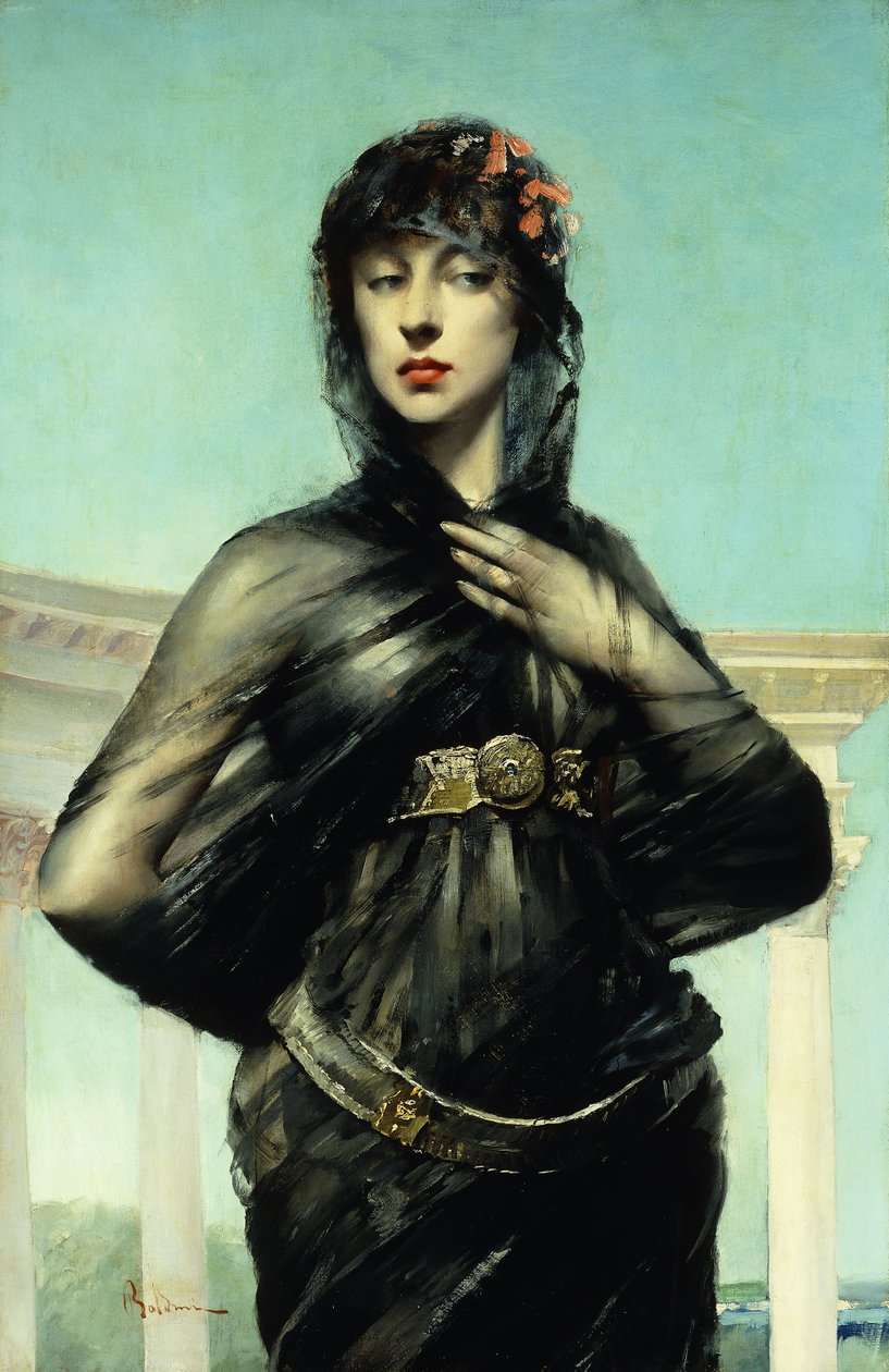 De zwarte sluier door Giovanni Boldini