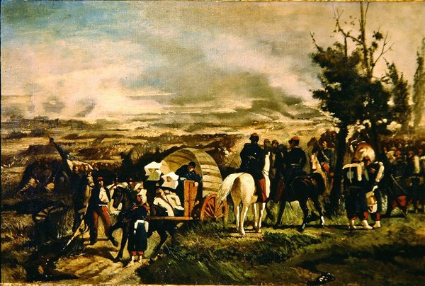 Slag bij Magenta, 1860 door Giovanni Fattori