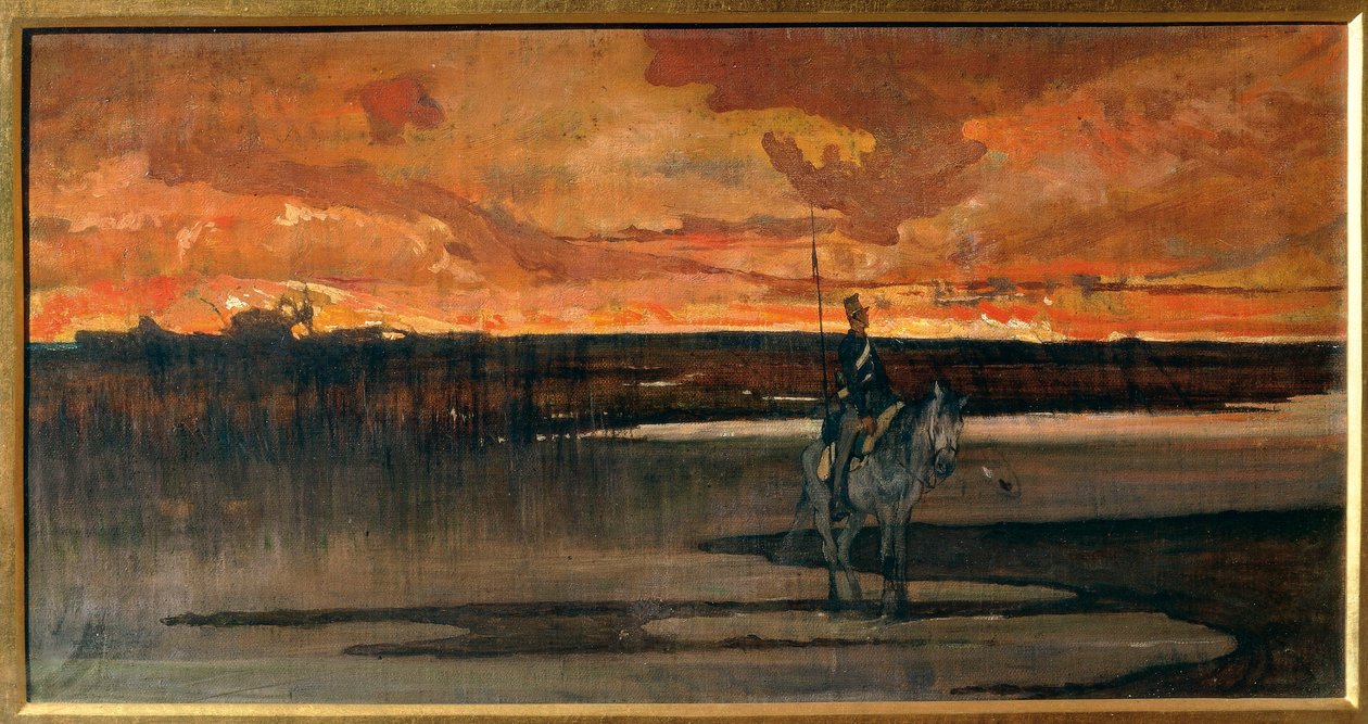 Italië, Florence, Lansier door Giovanni Fattori