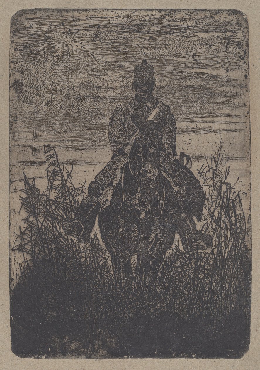Patrouille door Giovanni Fattori