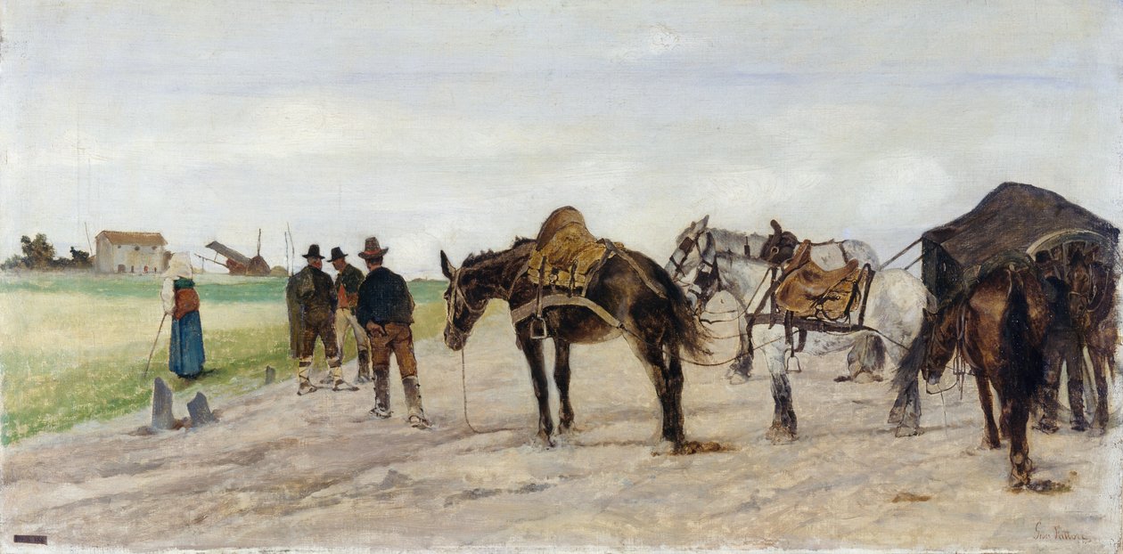Romeins platteland door Giovanni Fattori