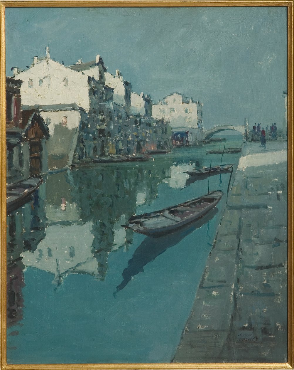 Kanaal in Venetië door Giovanni Forghieri