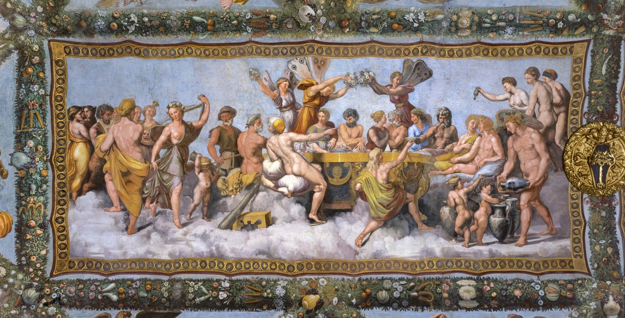 Huwelijk van Cupido en Psyche door Giovanni Francesco (c.1488 1528) Penni
