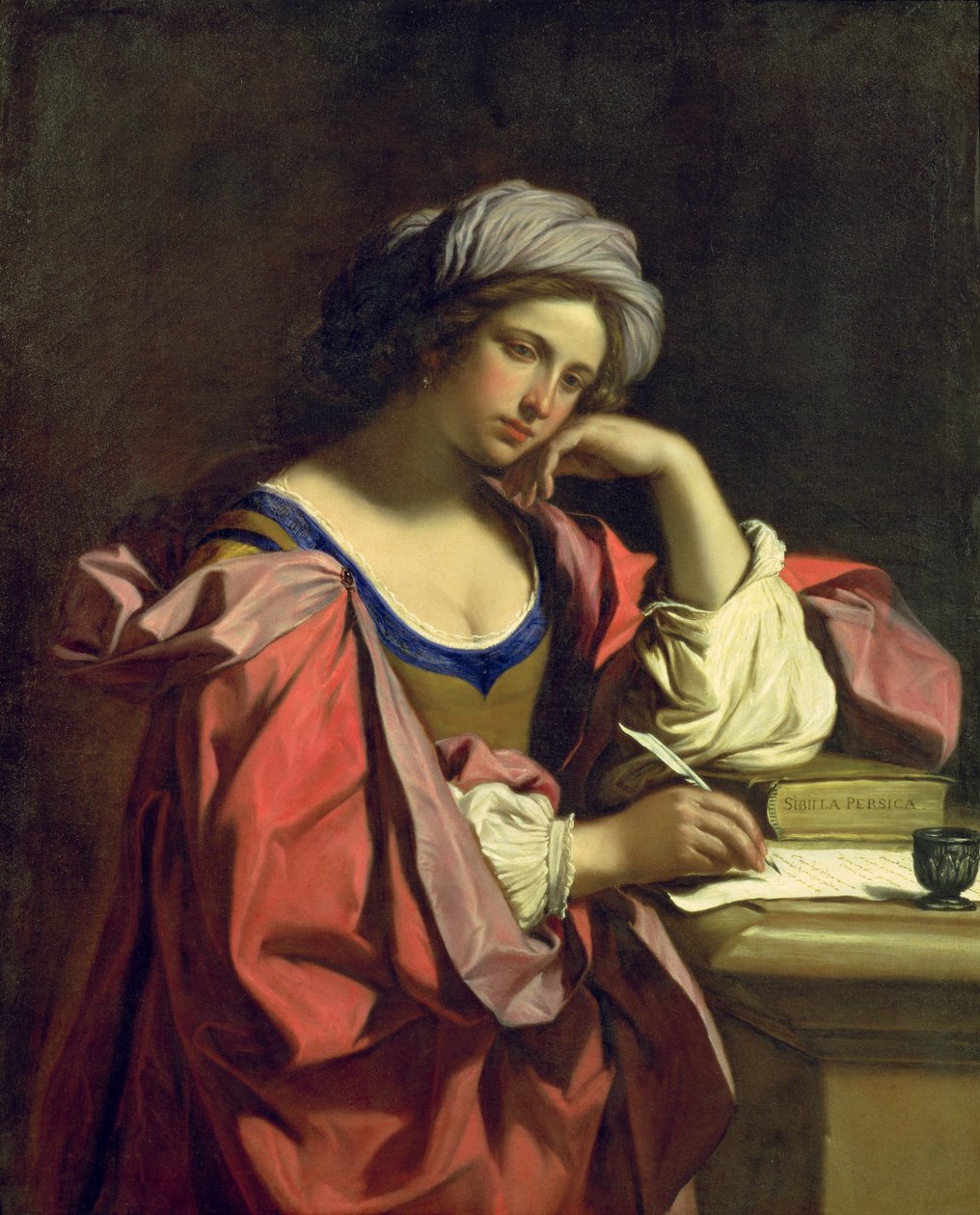 De Perzische Sibylle door Giovanni Francesco Barbieri