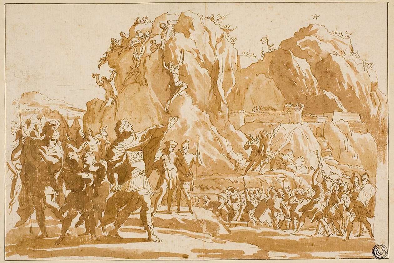 Belegering van Jericho door Giovanni Francesco Grimaldi