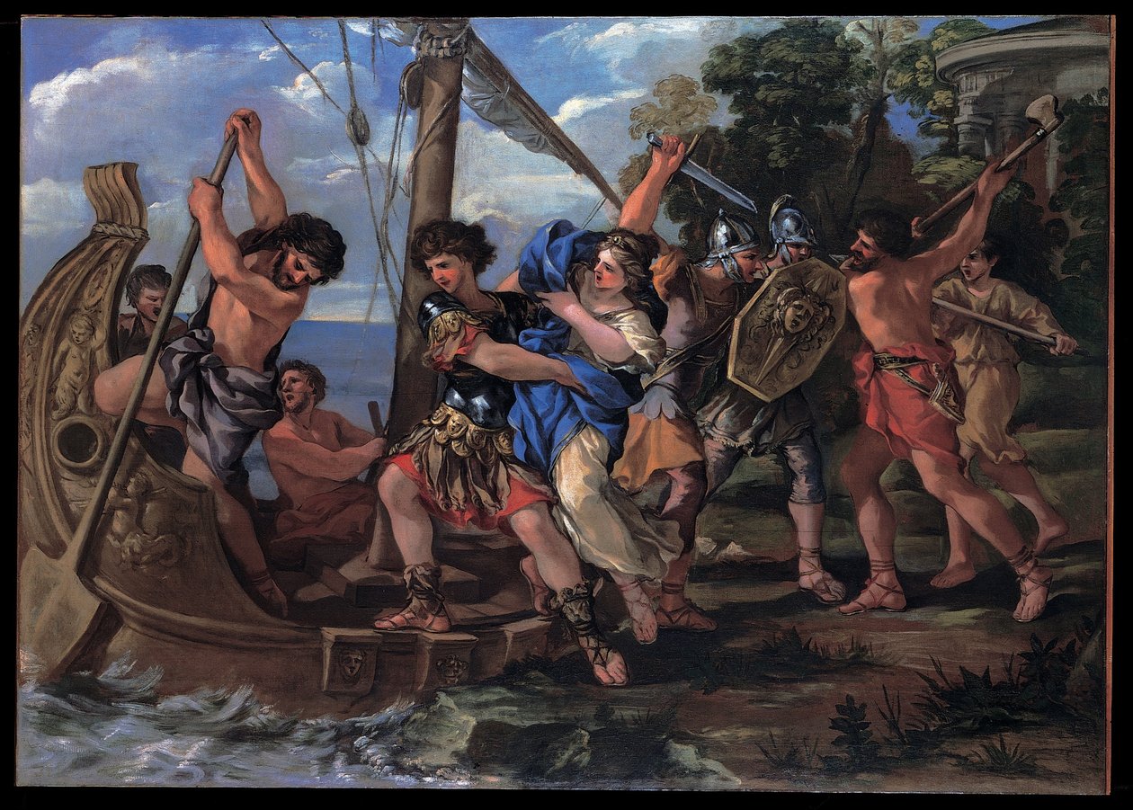 De ontvoering van Elena door Giovanni Francesco Romanelli
