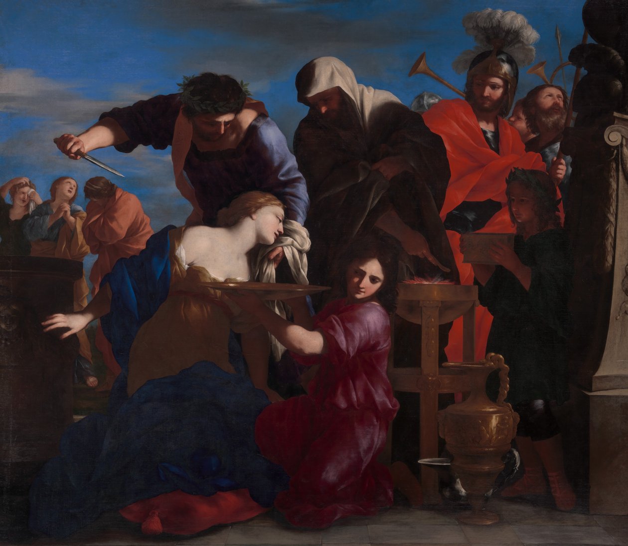 Het Offer van Polyxena door Giovanni Francesco Romanelli