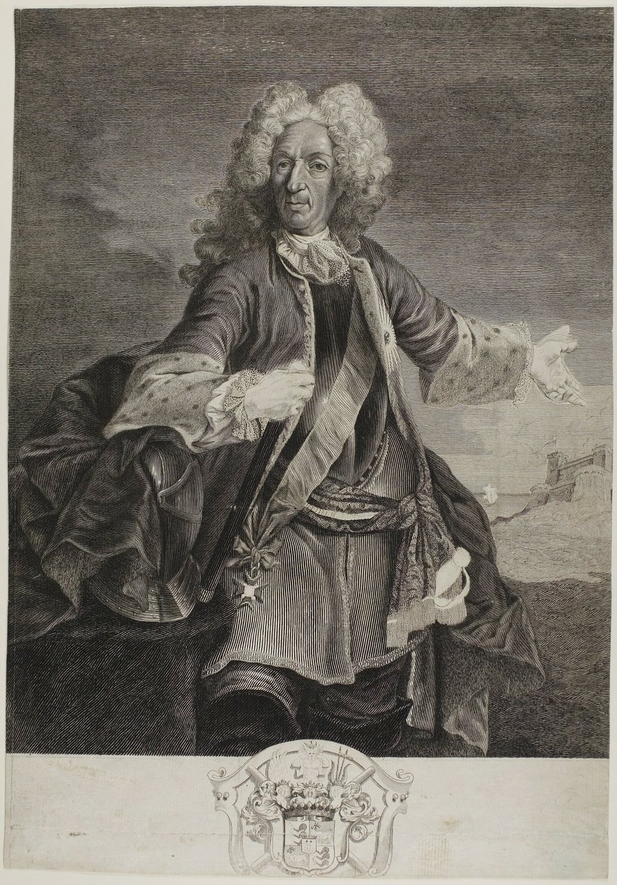 Johann Matthias, Graaf von Schulenburg door Giovanni Marco Pitteri