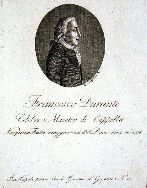 Francesco Durante (1686-1756) door Giovanni Morghen