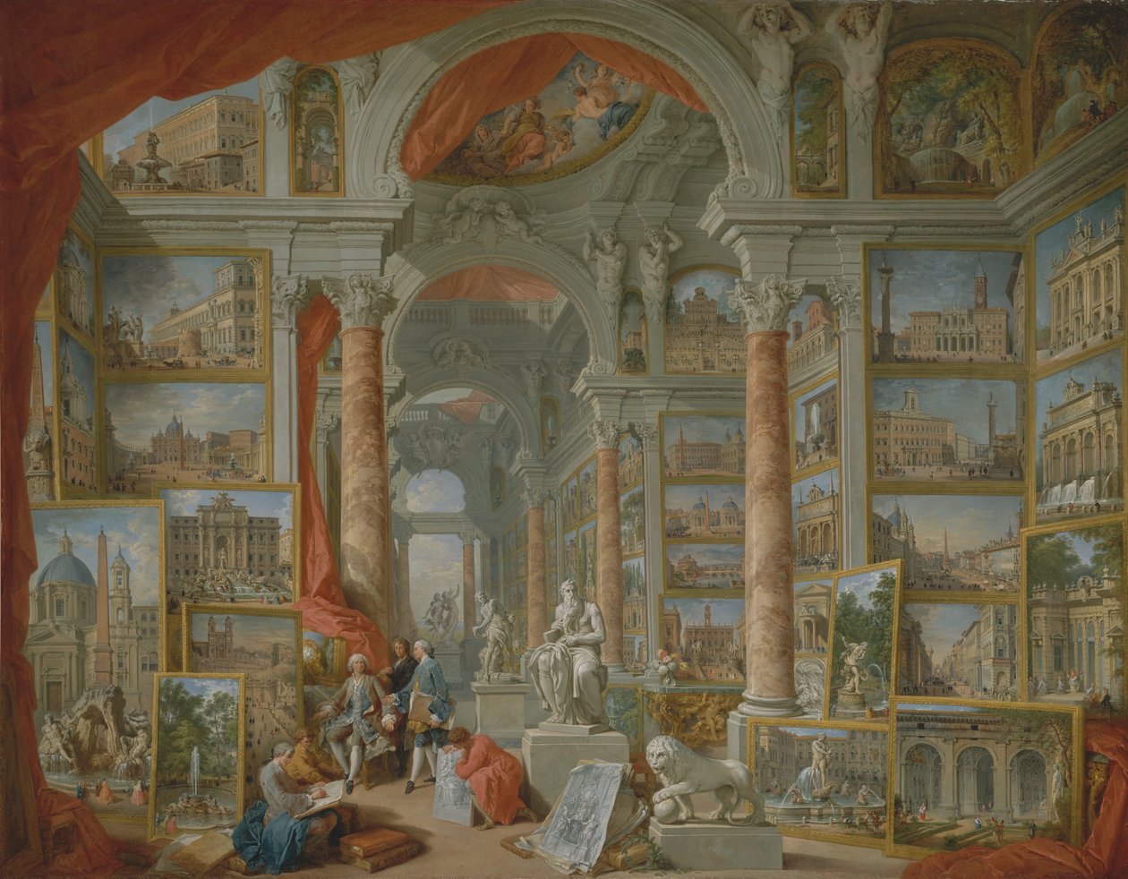 Modern Rome door Giovanni Paolo Panini