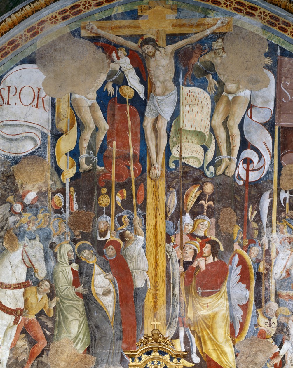 Kruisiging door Giovanni Pietro da Cemmo