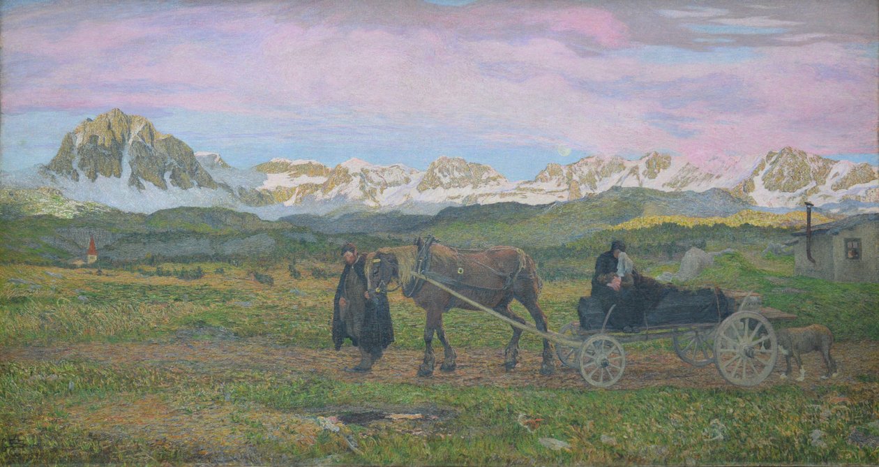 Terugkeer naar huis door Giovanni Segantini