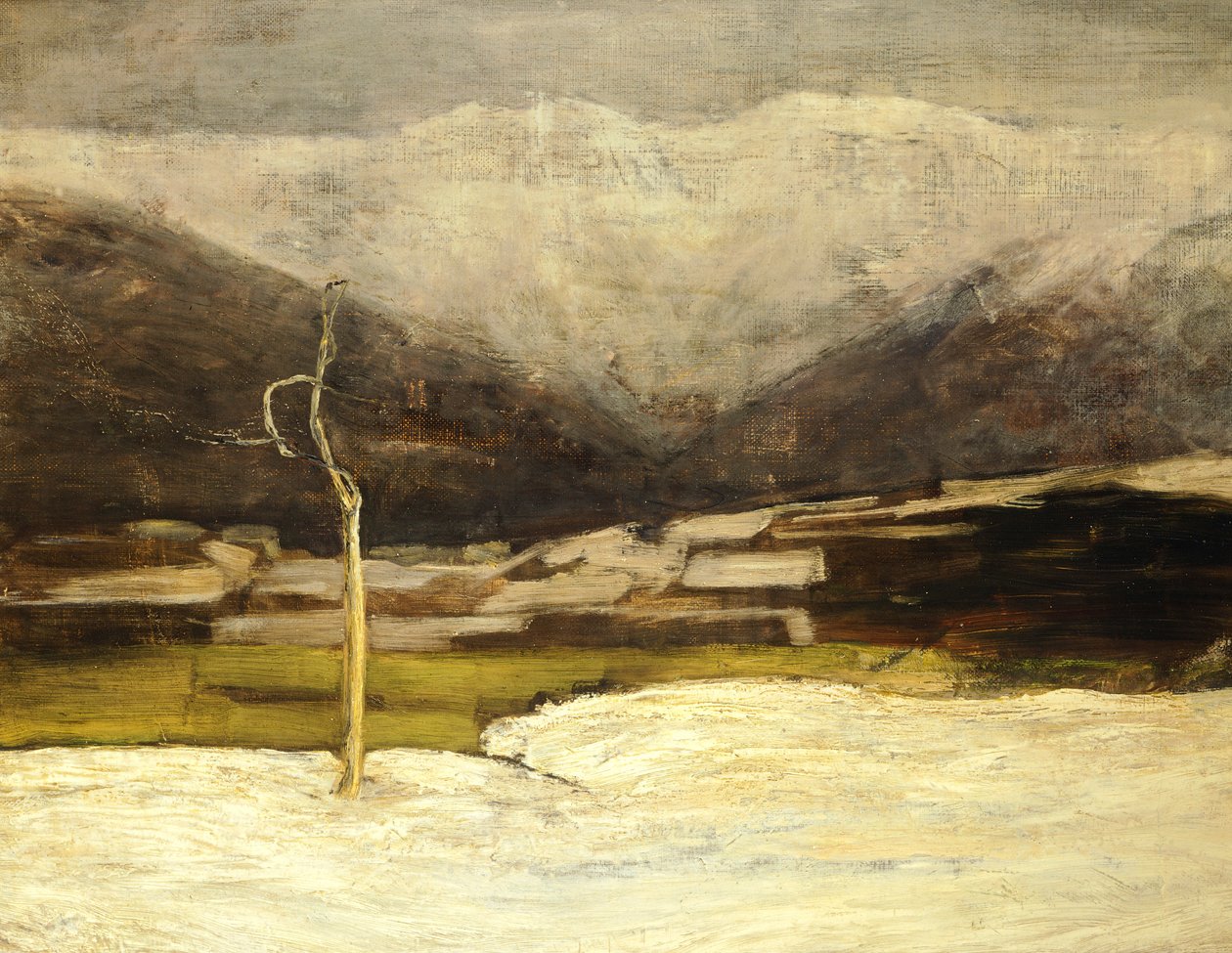 Savognino Landschap door Giovanni Segantini