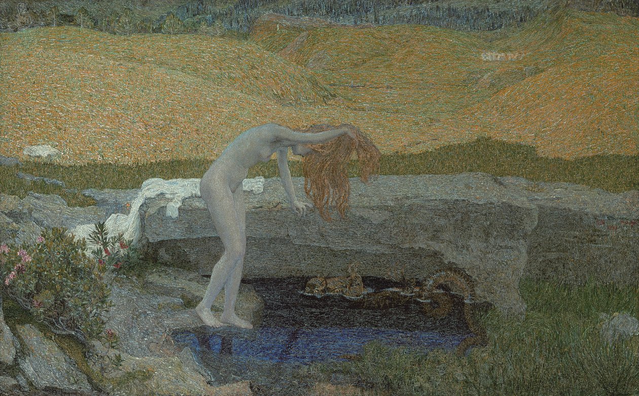 IJdelheid La Vanità, 1897 door Giovanni Segantini
