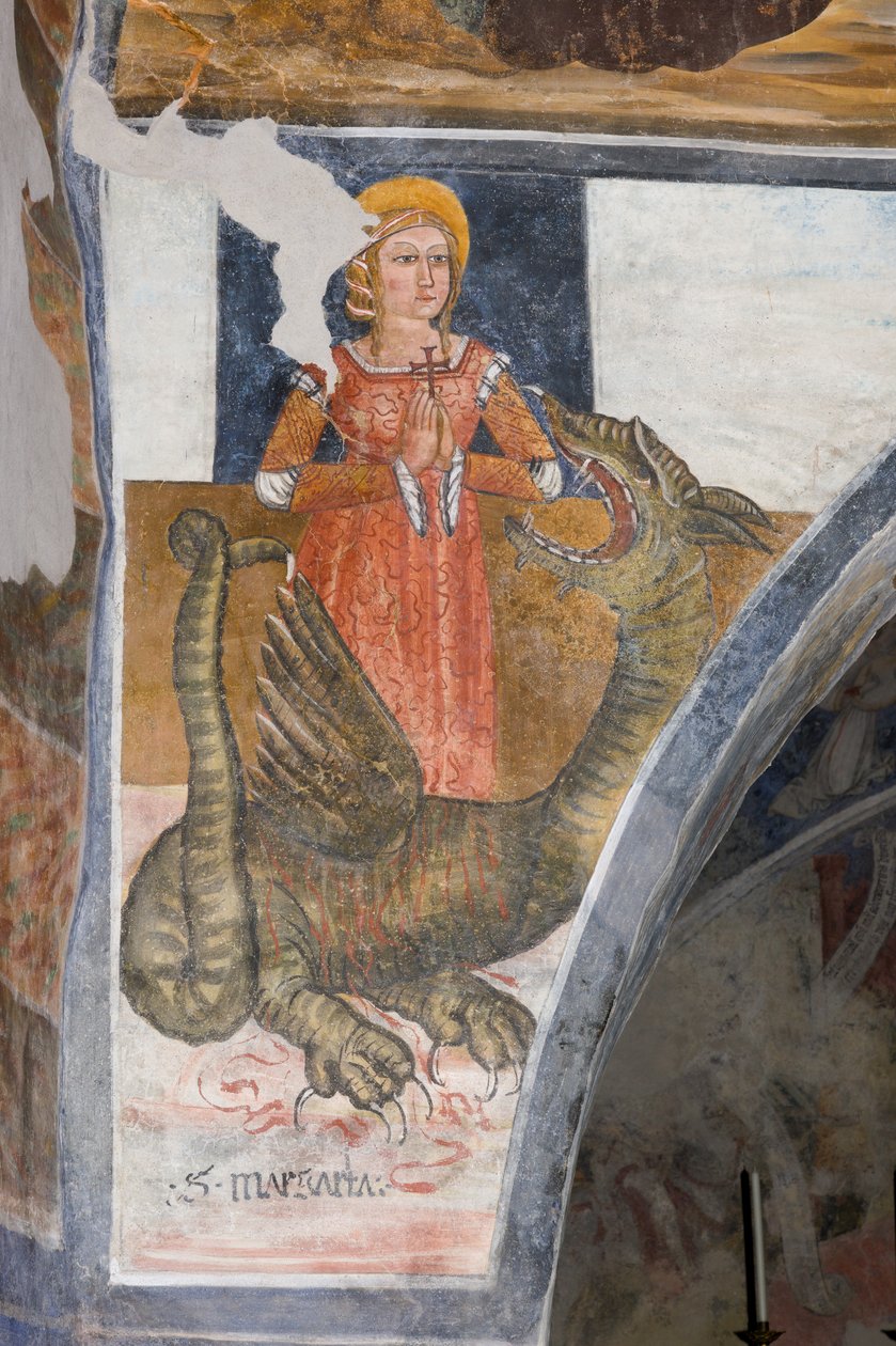 Sint Margaretha van Antiochië, martelaar door Giovanni di Cherasco Botoneri