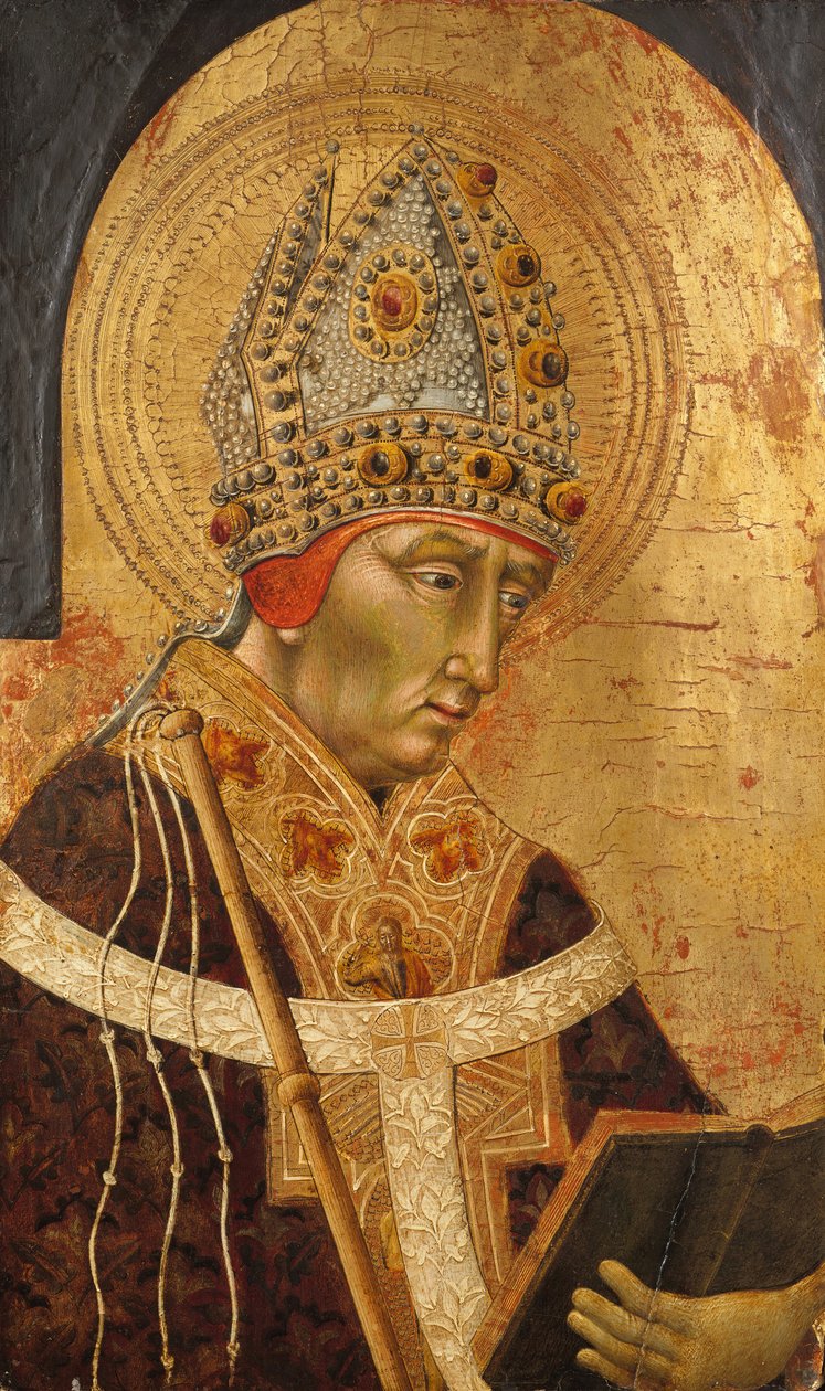 Sint Ambrosius, 1465-70 door Giovanni di Paolo