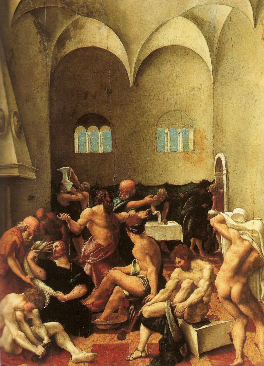 De voetwassing door Girolamo del Pacchia