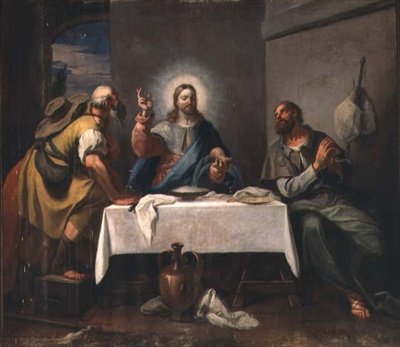 Het avondmaal in Emmaüs door Girolamo Brusaferro