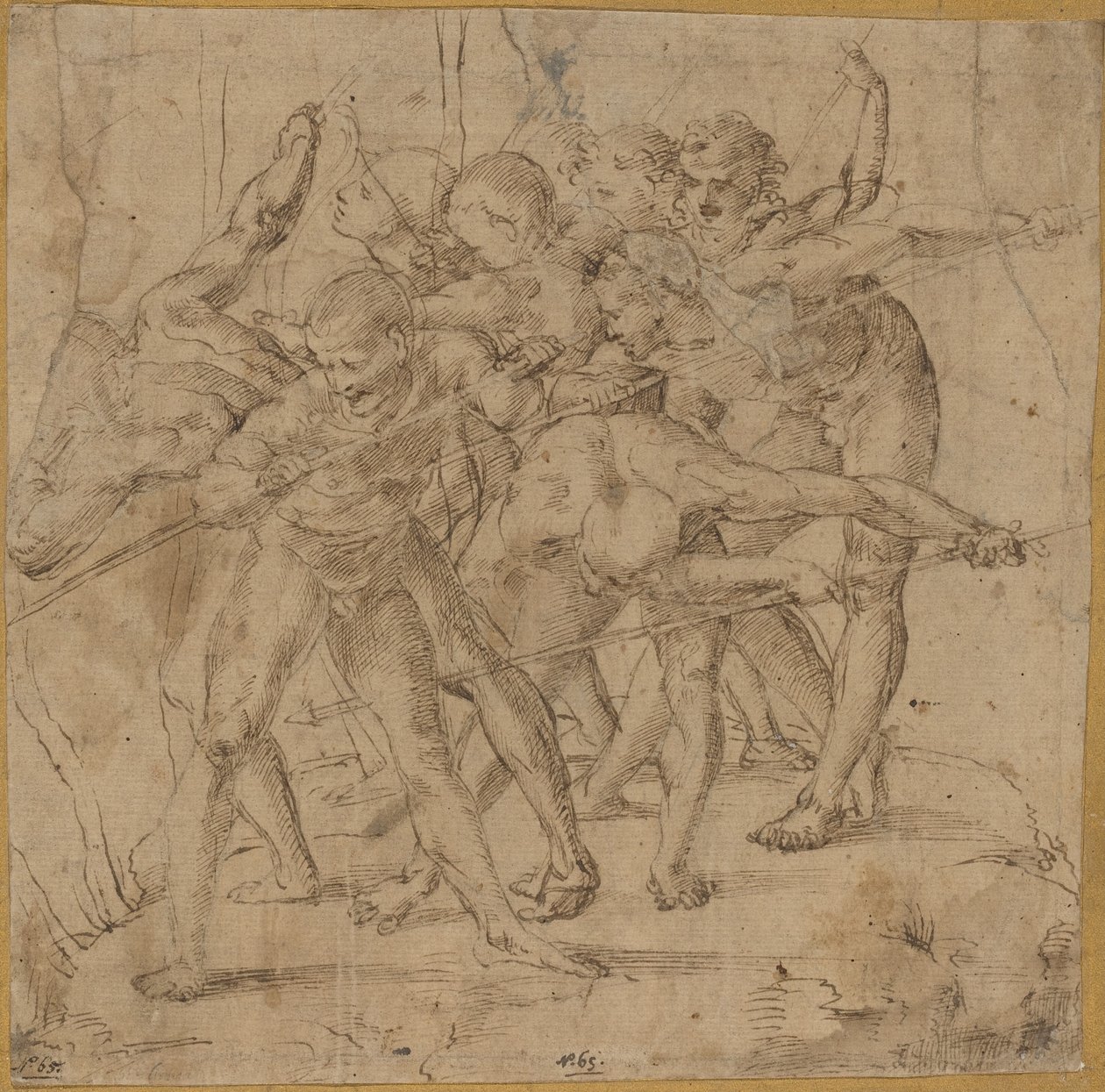 Slagveld door Girolamo Genga